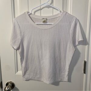 White Bozzolo Crop Top